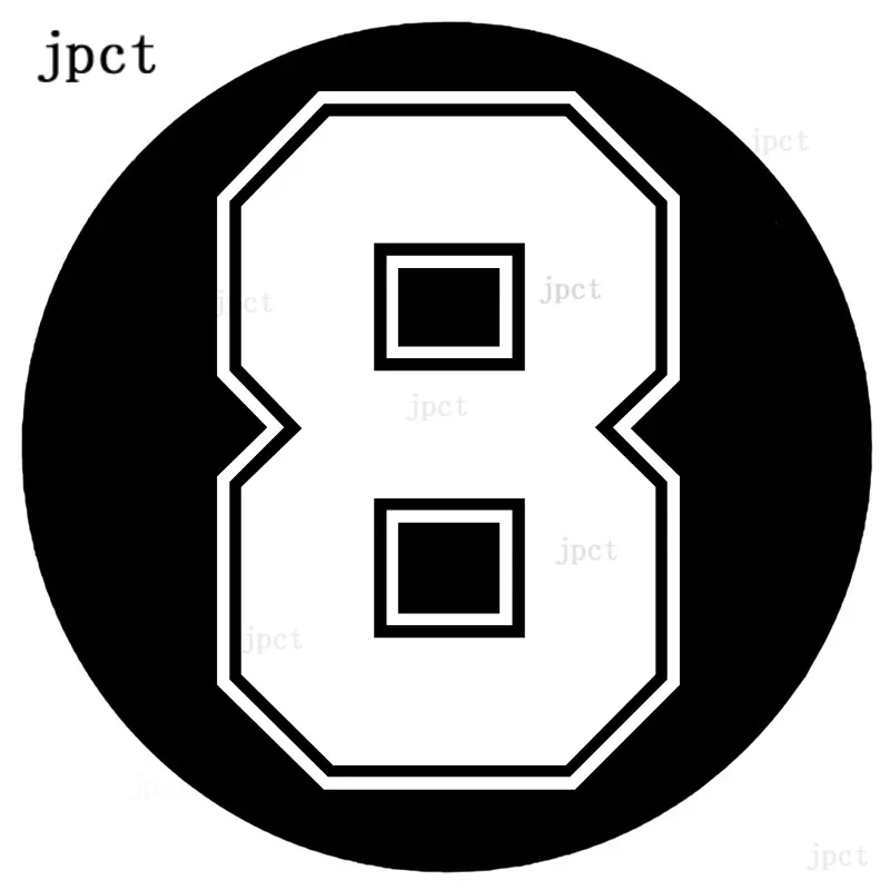 

Jpct creative design No. 8 decal for cars, trucks, bumpers, waterproof and UV resistant vinyl Sticker length is 15cm