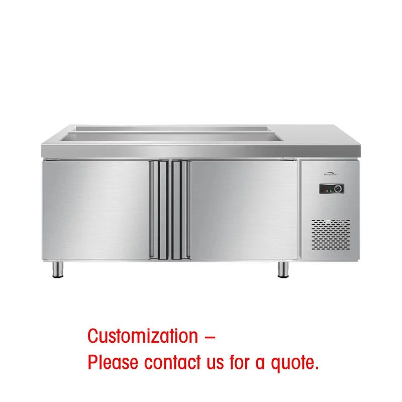 custom.Pizza Sandwich Table with Cold Prep Fridge Countertop Prep Cooler & Refrigeration Equipment