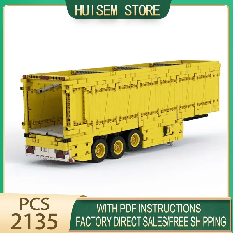 Engineering Vehicle Moc Building Blocks Functional Walking Trailer Technology Brick  Assembly Construction Toys Holidays Gift