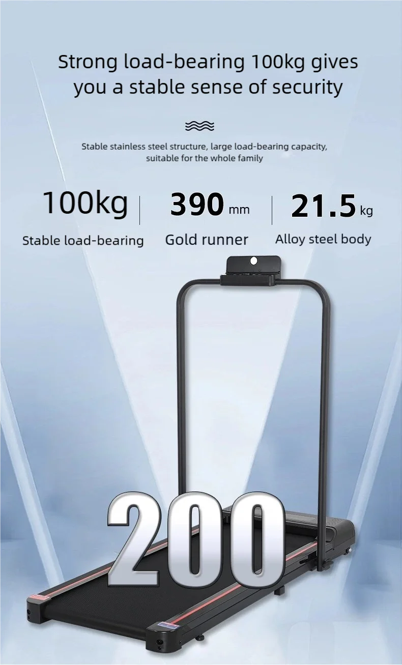 Factory Home Fitness & Weight Loss Equipment Small Electric Treadmill with LCD Screen Walking Machine