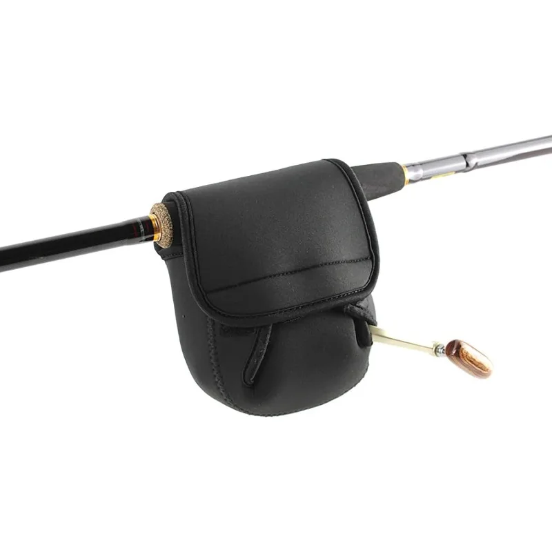 Angelrollen-Schutzhülle, Aufbewahrungstasche für Angelrollen, Baitcasting-Rollen-Abdeckung, Schutztaschen, Schwarz, Klein – Detail 6