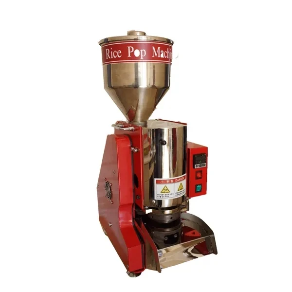 Automatic Control Rice Cake Machine Rice Cracker Cake Popping Puffed Corn Snacks Making Machine