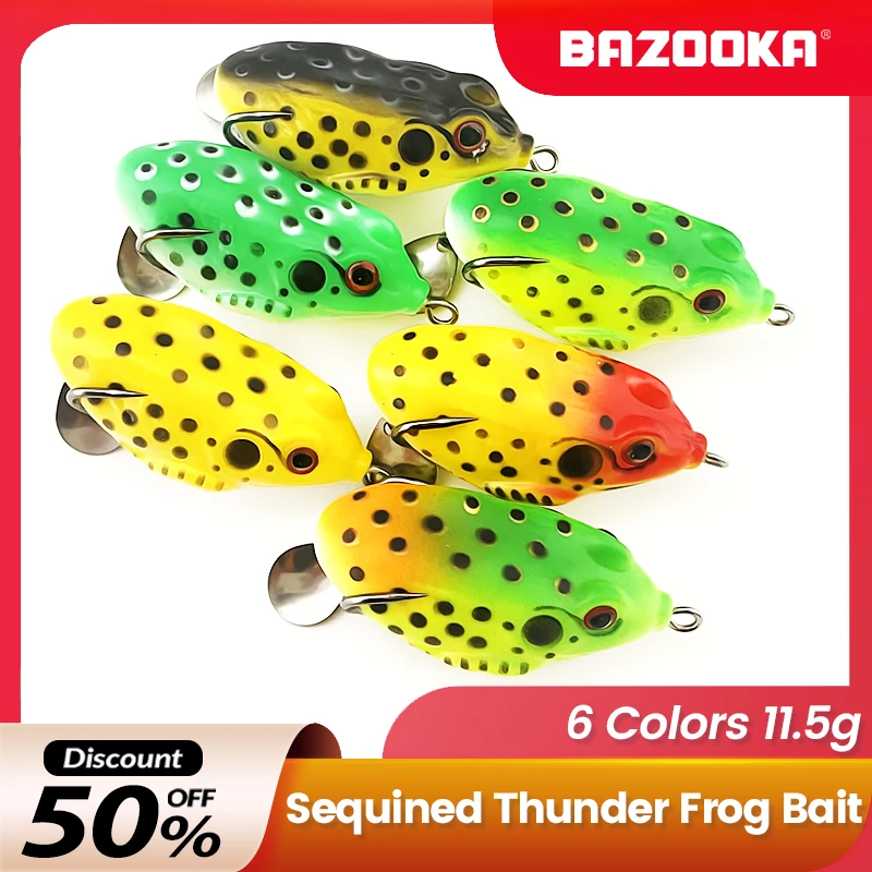 

Bazooka Soft Bait Sequin Thunderfrog Fishing Swimbait Shad Spinner Jig Lures Silicone Wobblers Artificial Tackle Carp Bass