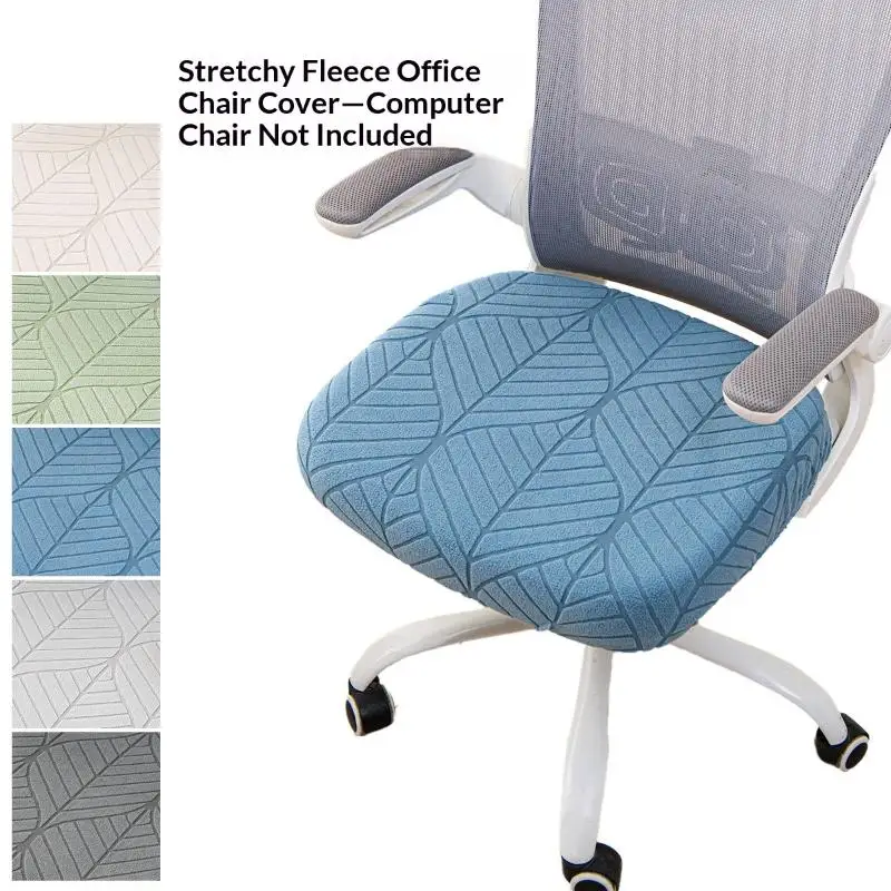 1pc Office Chair Covers Stretch Computer Chair Seat Washable Elastic Desk Chair Seat Protector Slipcover for Office