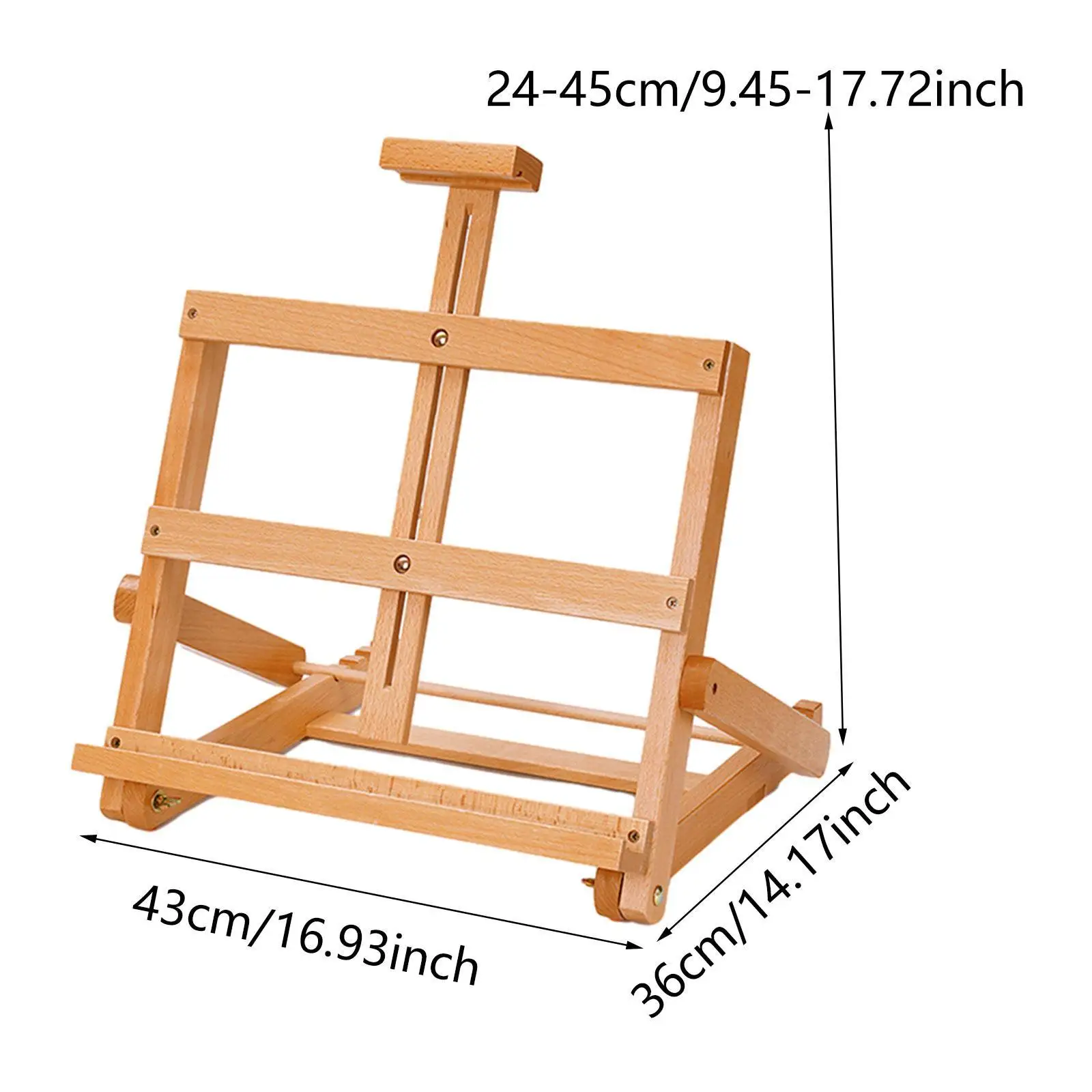 Tabletop Easel Stand Painting Easel Adjustable Angle Artist Holder