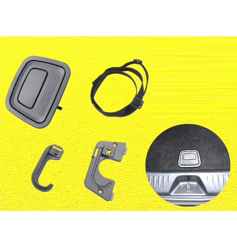 

A20K-Car Rear Luggage Trunk Boot Mat Carpet Switch Handle For Benz A B C CLA GLA GLB Class W117 W176 W177 W156 W246