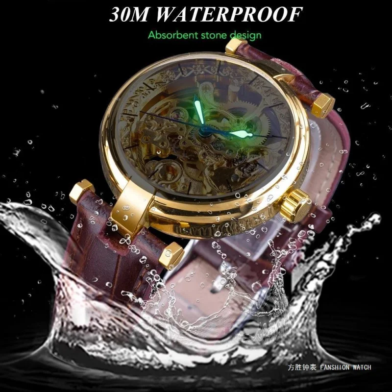 Official brand free shippingHigh-End Hollow 's Automatic Waterproof Luminous Mechanical Men's Watch