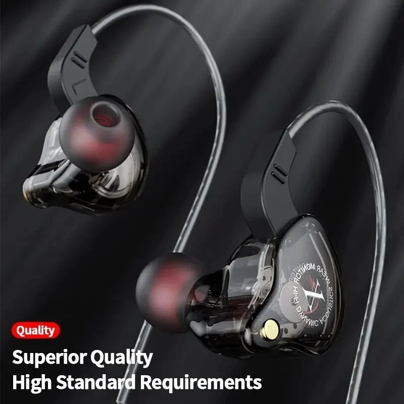 Original X2 Dynamic Wired Earphones HIFI Heavy Bass Earbuds In Ear Gaming Headphones Monitor Sport Noise Cancelling Headset Mic image 2