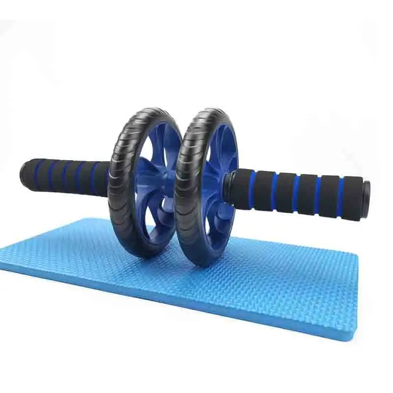 Geräuschloser Bauchroller mit Doppelrad – Hergestellt aus PVC und Edelstahl, geeignet für das Training der Rumpfmuskulatur und für Fitnessbegeisterte, Bauchmuskelroller, Trainingsgerät. – Detail 3