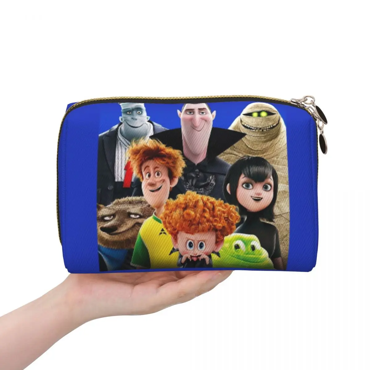 

Hotel Transylvania Women Cosmetic Bag Travel Makeup Organizer Pouch Toiletry Storage Dopp Kit Box