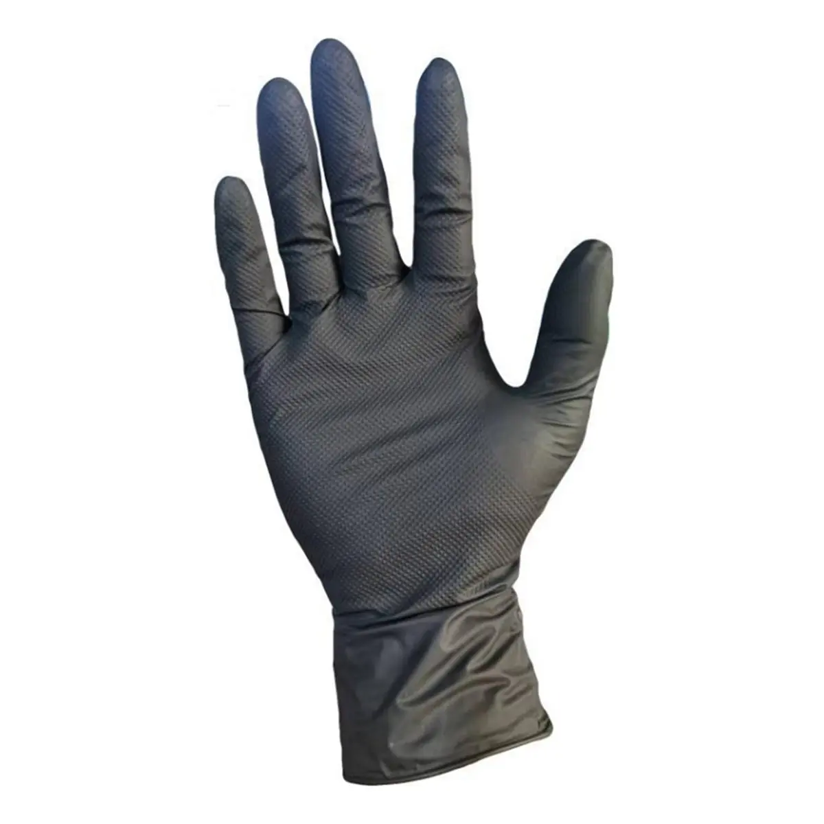 Heavy Duty Orange Nitrile Gloves 8Mil Industrial Disposable Glove for Work Glove with Textured Grip L