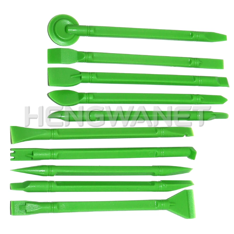 10pcs/Set Newest 10 in 1 Plastic Crowbar Disassembly Spudger Opening Tools Kit for Mobile Phone Computer Repairing Opening Tools