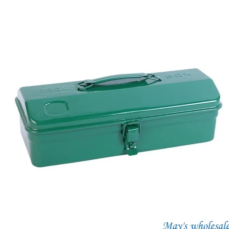 Green Iron Multifunctional Household Maintenance Tool Storage Box for Worker 448A