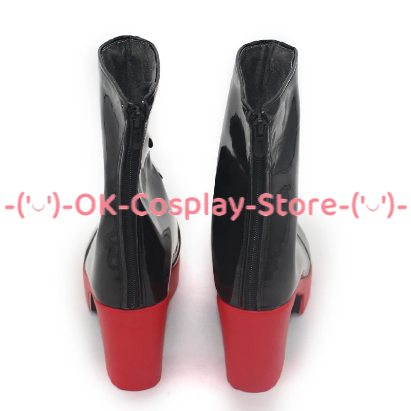 Sapatos Cosplay de couro PU para mulheres, Bonito Anime Prop, Botas de Halloween e Carnaval, Custom Made