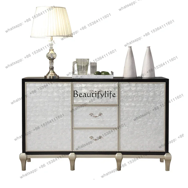 

56Легкая роскошная мебель в гонконгском стиле, шкаф для хранения вещей в прихожей, современный приставной шкаф в стиле постмодерн.