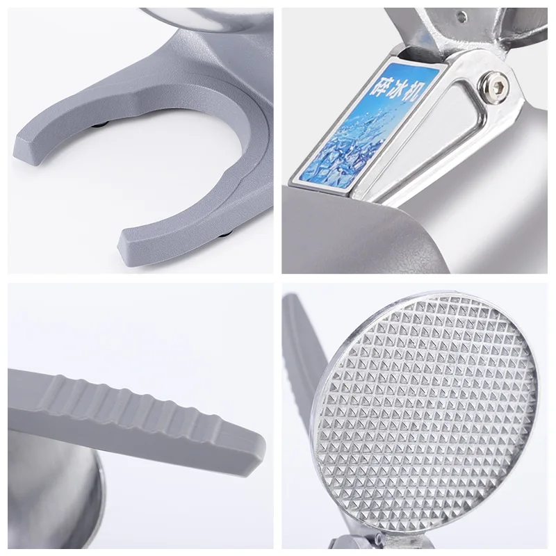 New Wholesale Double Knife Ice Crusher, Commercial Snowflake Shaved Ice Milk Tea Shop Household High-power Beat