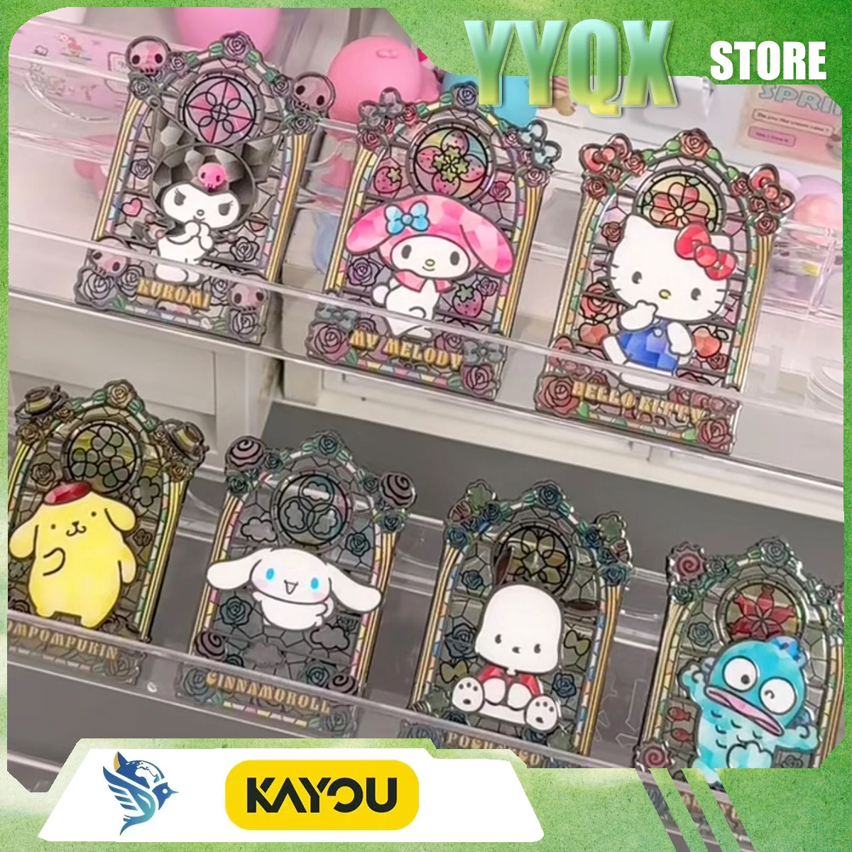KAYOU 2026 New Sanrio Cinnamoroll Badge Foxtail Brooch  Collection Peripheral Animations Cartoons Comics Surprise Gifts Cute