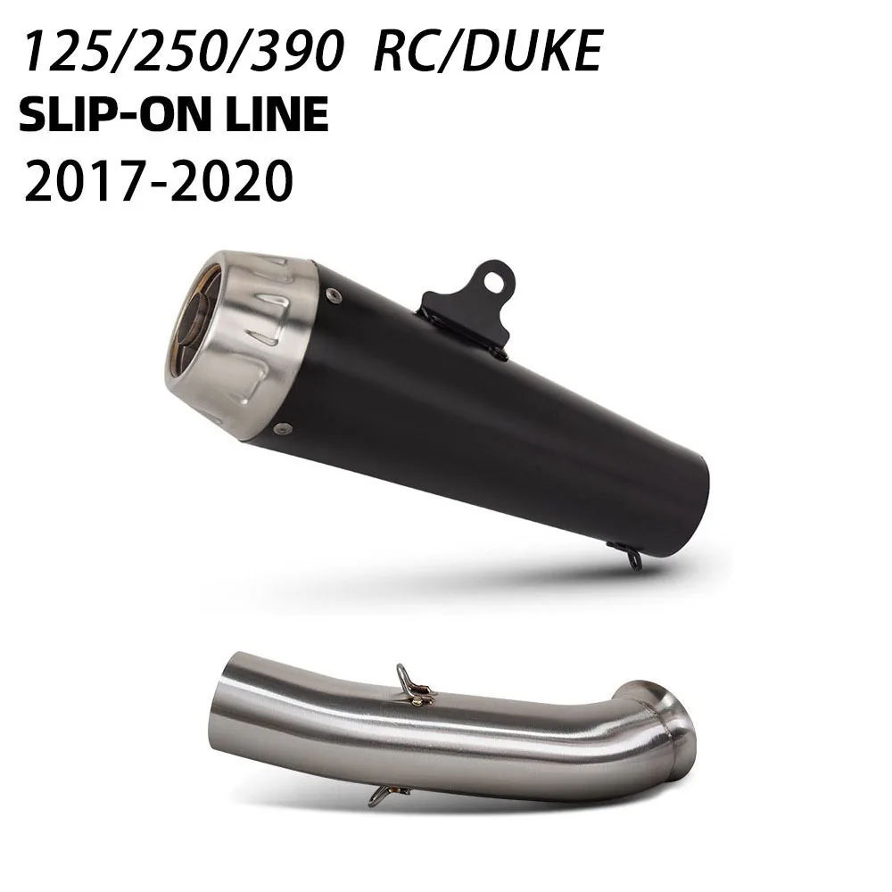 RC125 Exhaust Muffler For RC390 Duke 125/250/390 2017-2020 Motorcycle Slip on Line Exhausts Pipe Pro Race Tube with DB Killer
