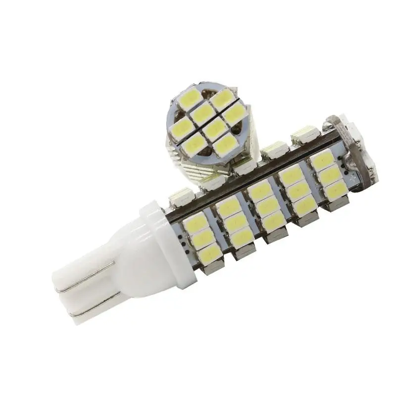 2 sztuk Super jasne T10 68LED 68LED SMD samochodรณw 68smd 3020 klin lampy obrysowe ลผarรณwki