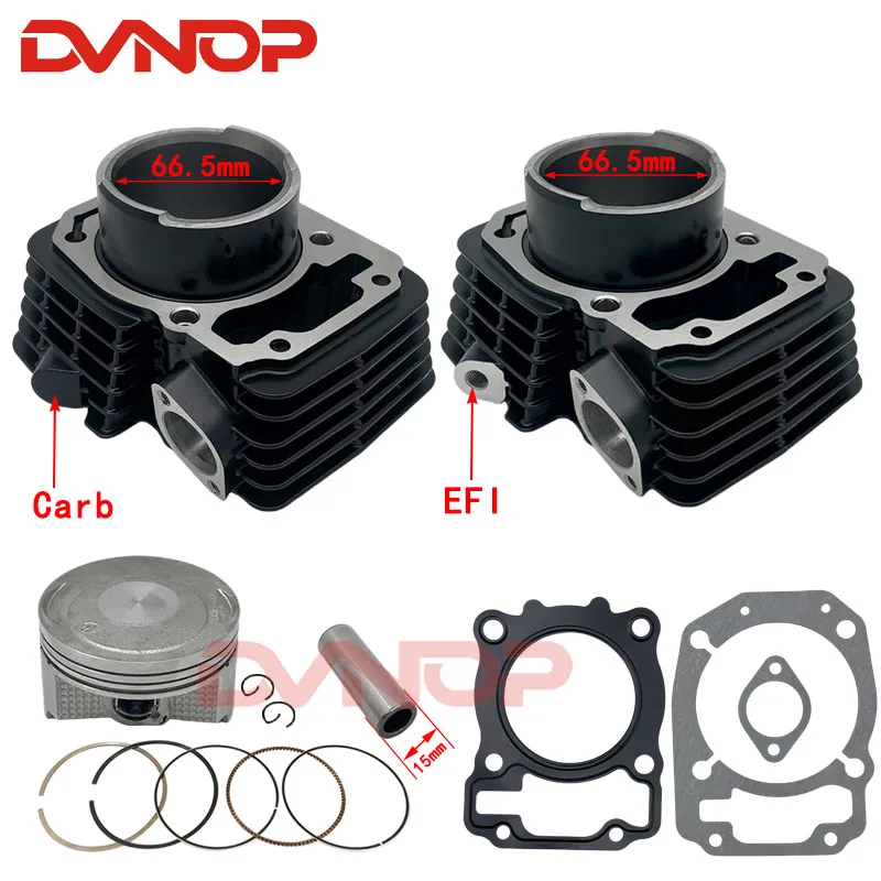 Kit de Cilindro de Motocicleta de 66.5mm para Hero Hunk 190 R Xpulse 200 Thriller200 XPULSE 200T 200X 2022-2024 Versión Carb EFI
