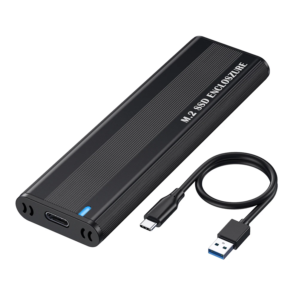

Solid-State Drive Enclosure 10Gbps M.2 NVMe External Box Case Tool Free for 2230/2242/2260/2280 M.2 SSD