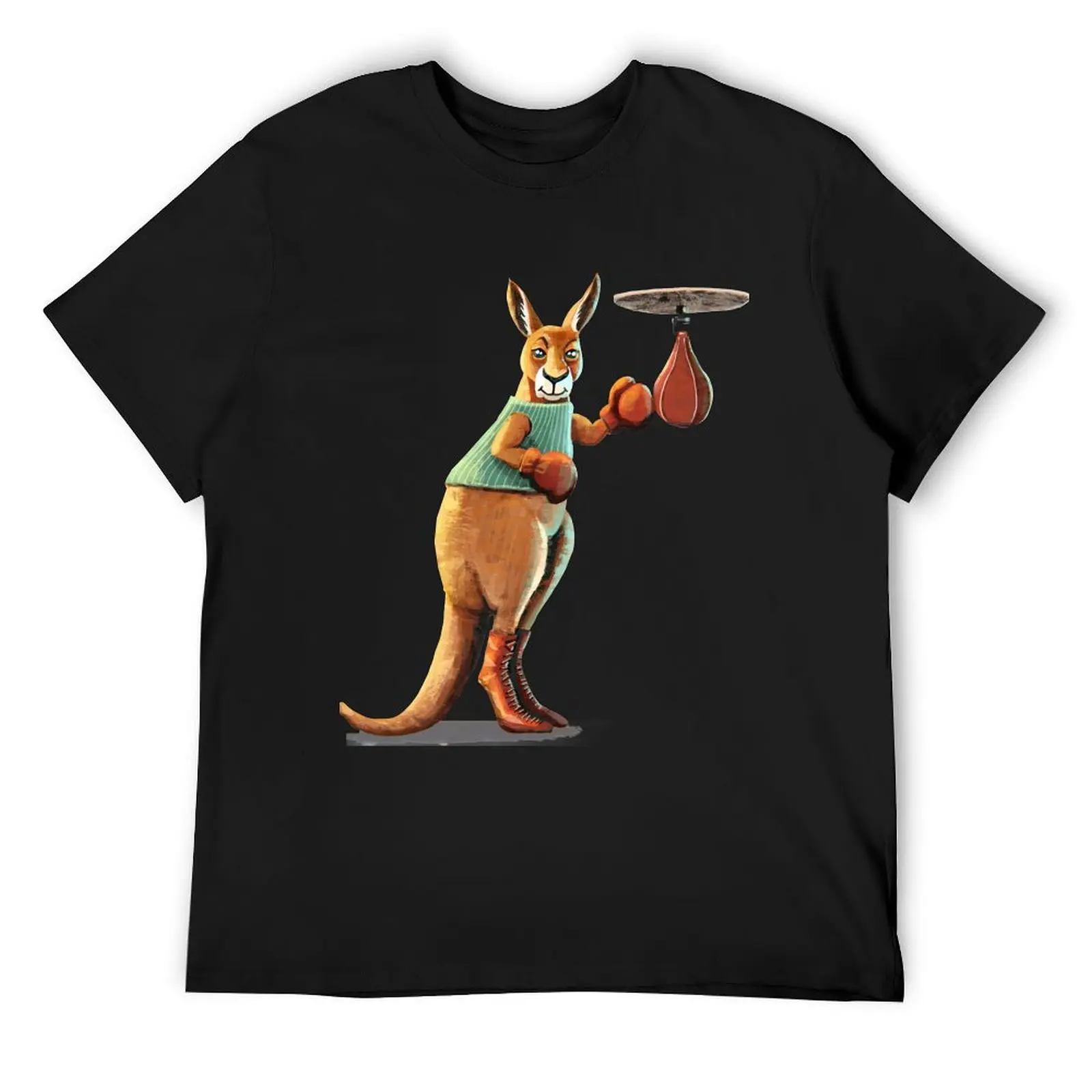 Cute Kangaroo T-Shirt essential t shirt plain Short sleeve tee mens plain t shirts