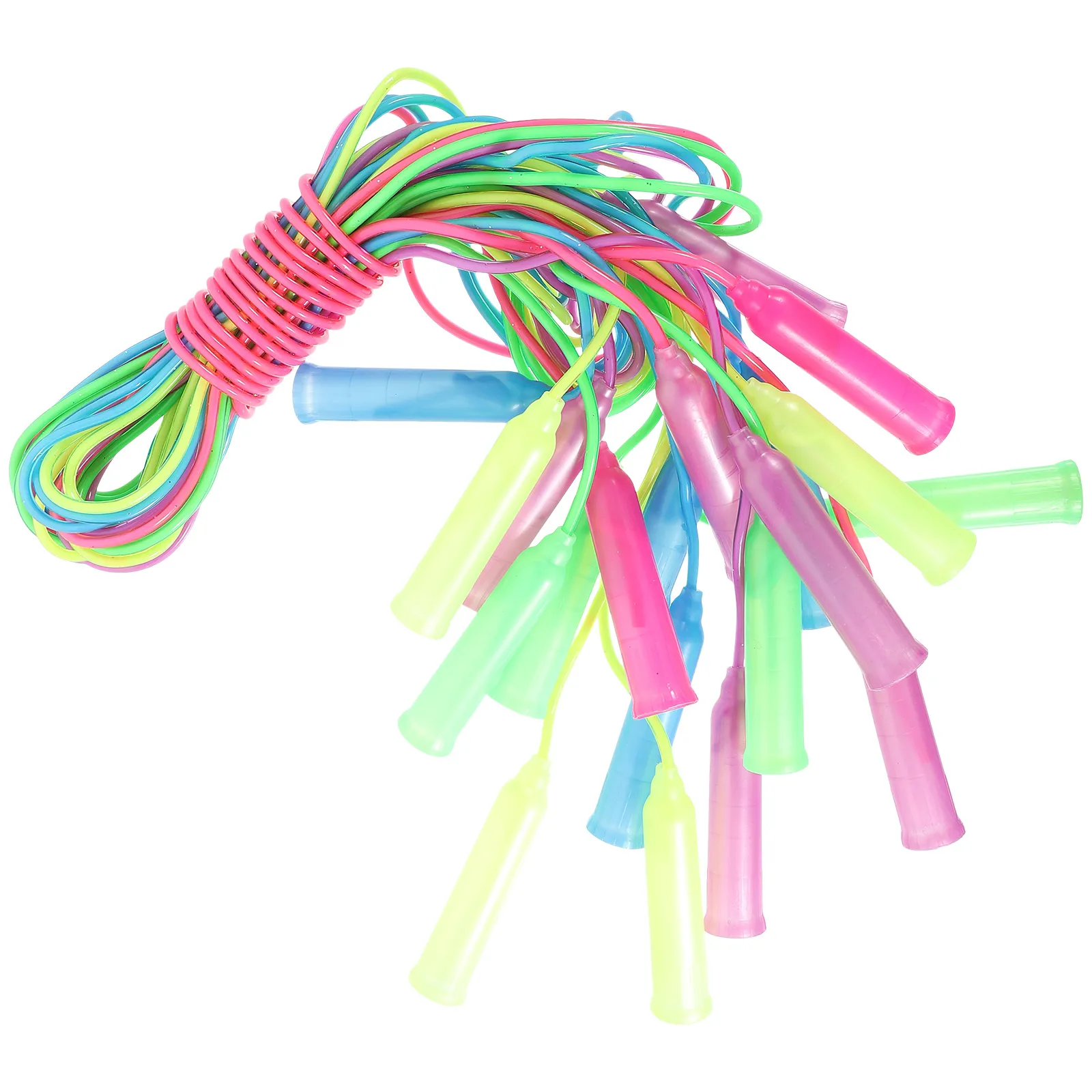 

10pcs Children Skipping Rope Adjustable Equipment Kids Training Plastic Handle Fun Toy