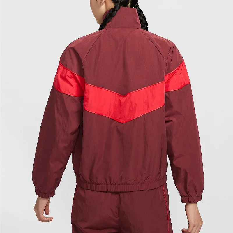 Nike Woven Ribbed Cuff Bomber Jacket Spring Autumn Soft Thin Street Daily Wind Outer TopFV6305-619 1PCS