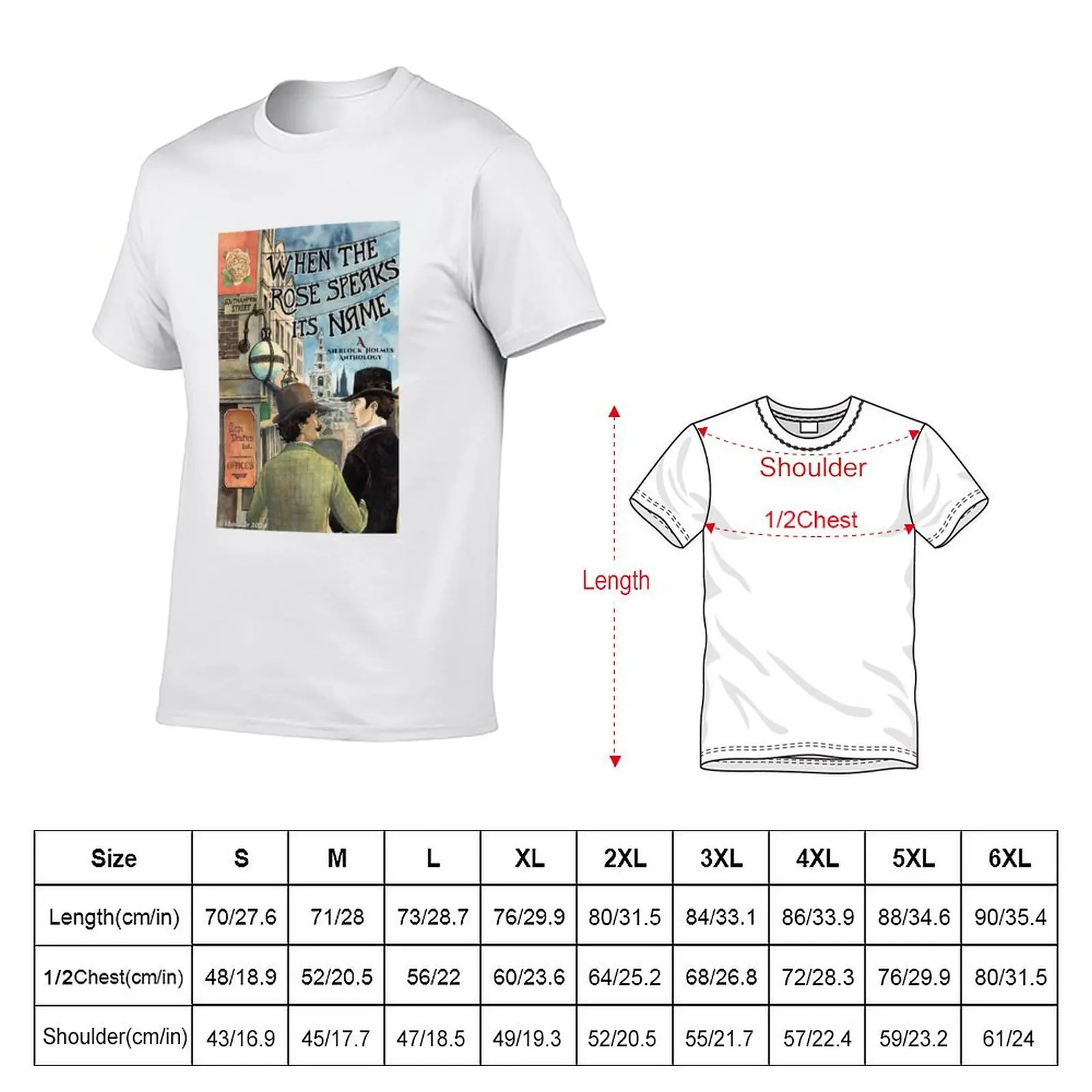 When the Rose Speaks Its Name - Front Cover T-Shirt Casual Basic Short Sleeve T-Shirt