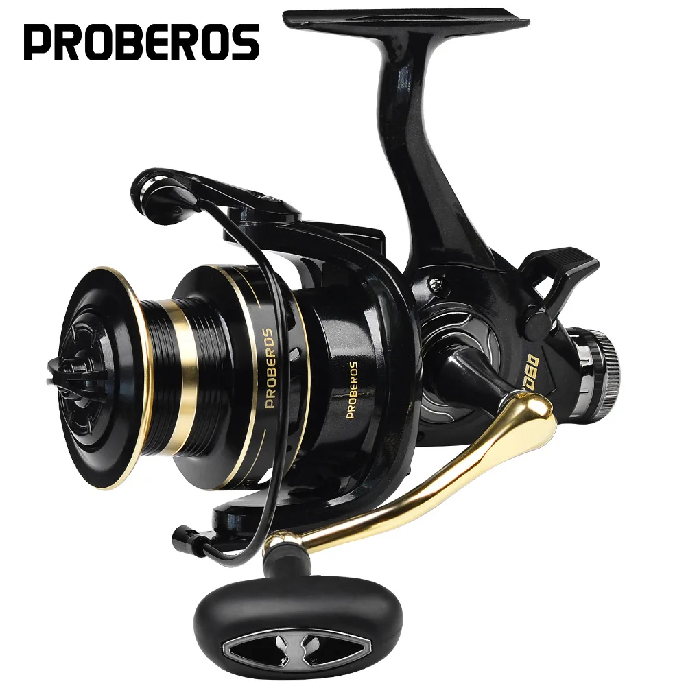 New Max Drag 19KG 5+1 BB Carp Front Rear Double Brake Spinning Fishing Reel Sealed Ball Bearing Prevent Fine Sand Wheel