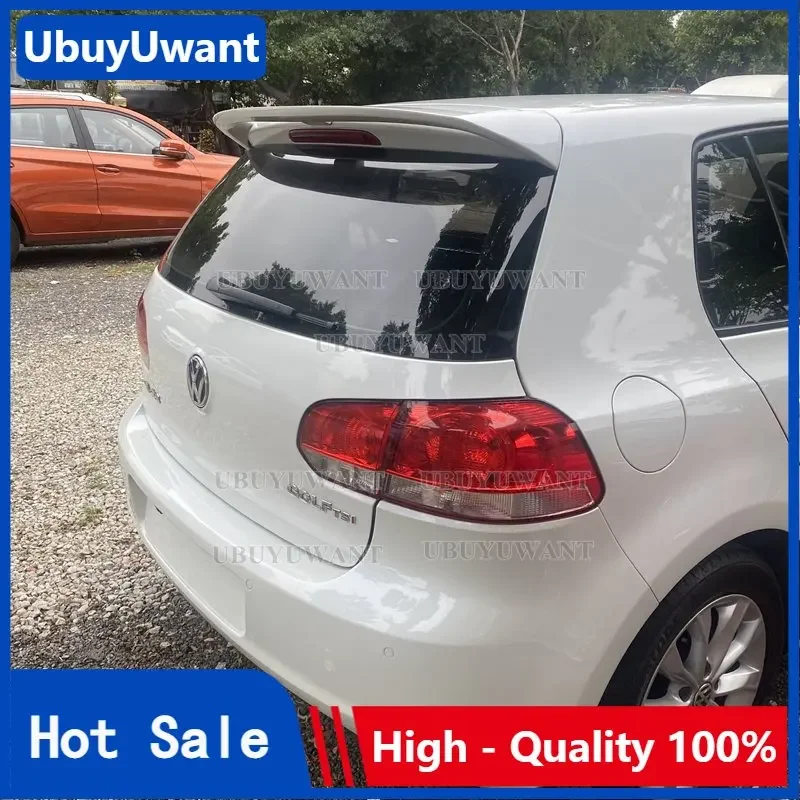 UBUYUWANT For Volkswage Golf 6  MK6 2010-2013 spoiler high quality abs plastic car tail wing decoration Rear trunk spoiler