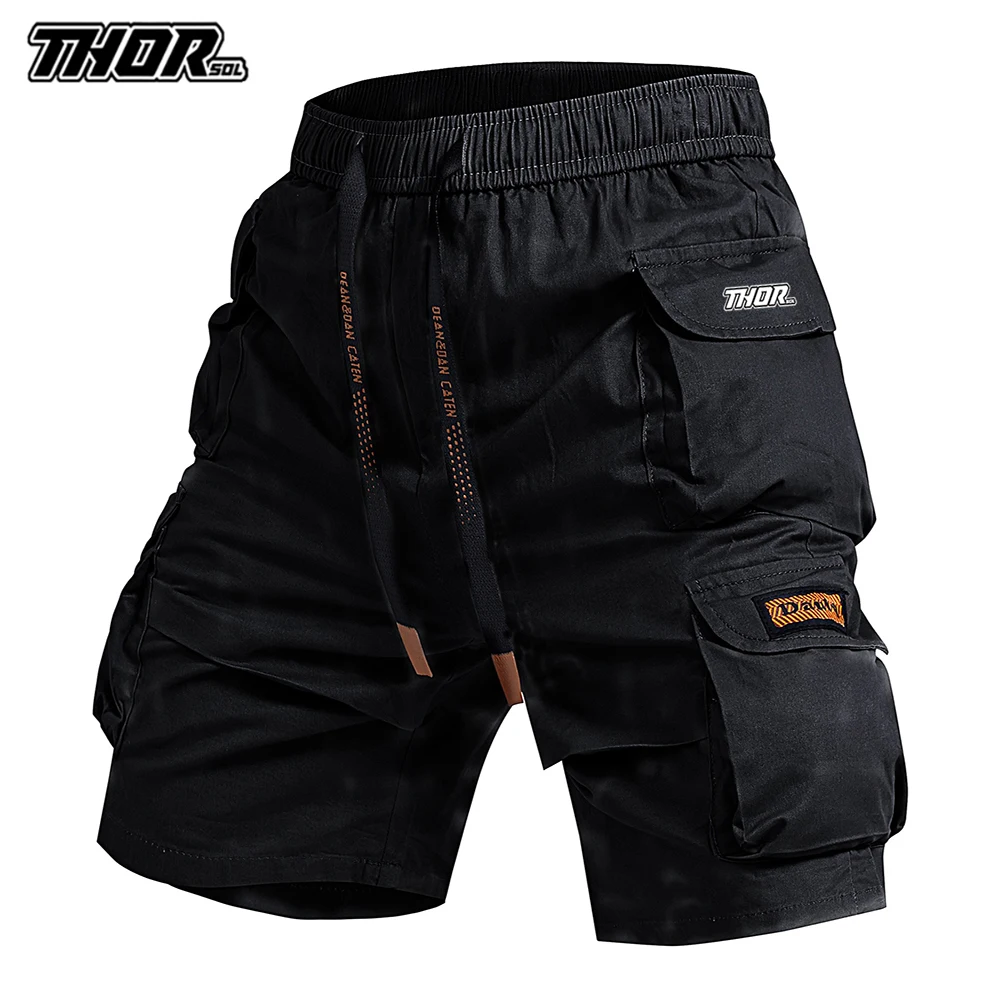 THORSOL Cycling Pants Summer Breathable Men Gym Road Bike Clothing Loose Fit Bicycle Shorts MTB Mountain Downhill Trousers 2025