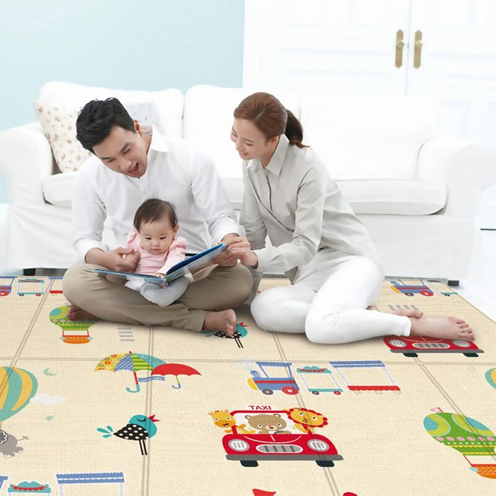 180x100 Foldable Baby Play Mat Waterproof Baby Mat for Floor Portable Playmat for Kids Rug Activitys Toys Infants 0-3 Years Old