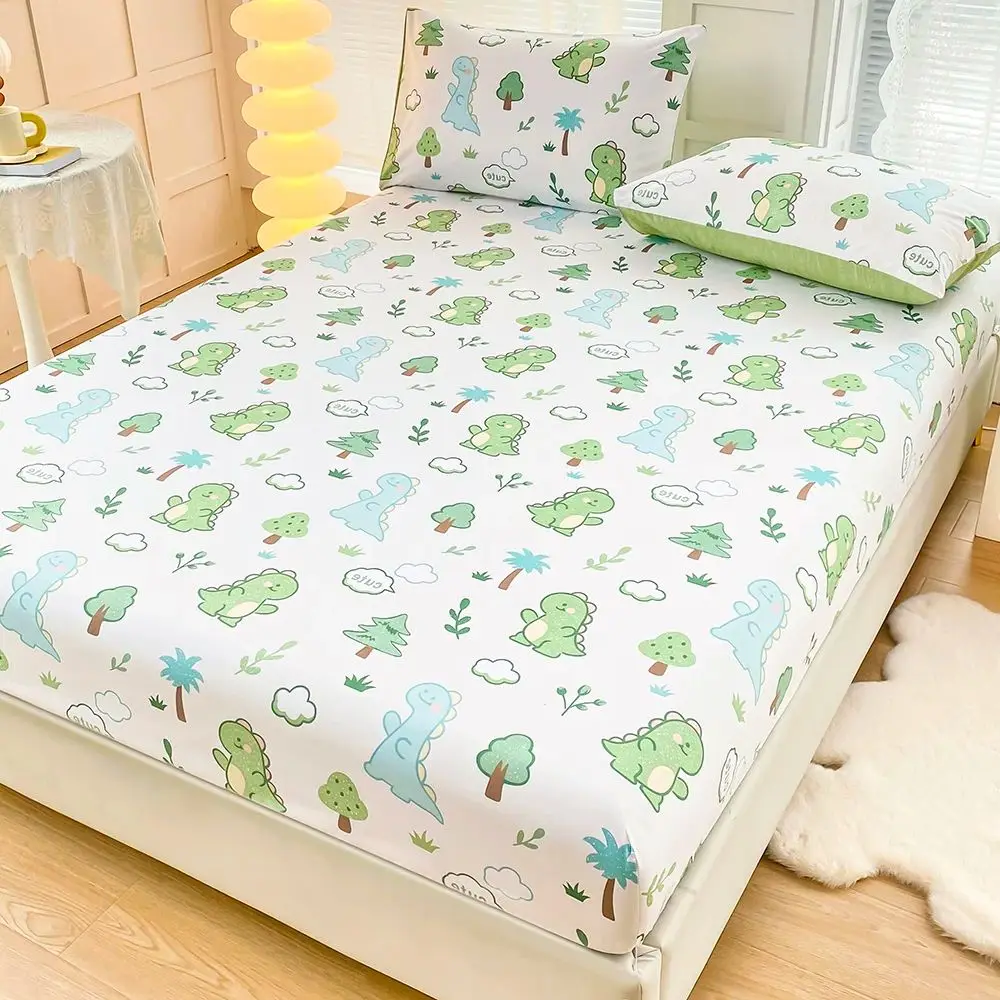 Little dinosaur bed Fitted sheet mattress Round elasticity cover,bed linen,sabana (no pillowcase) 90/120/150/180