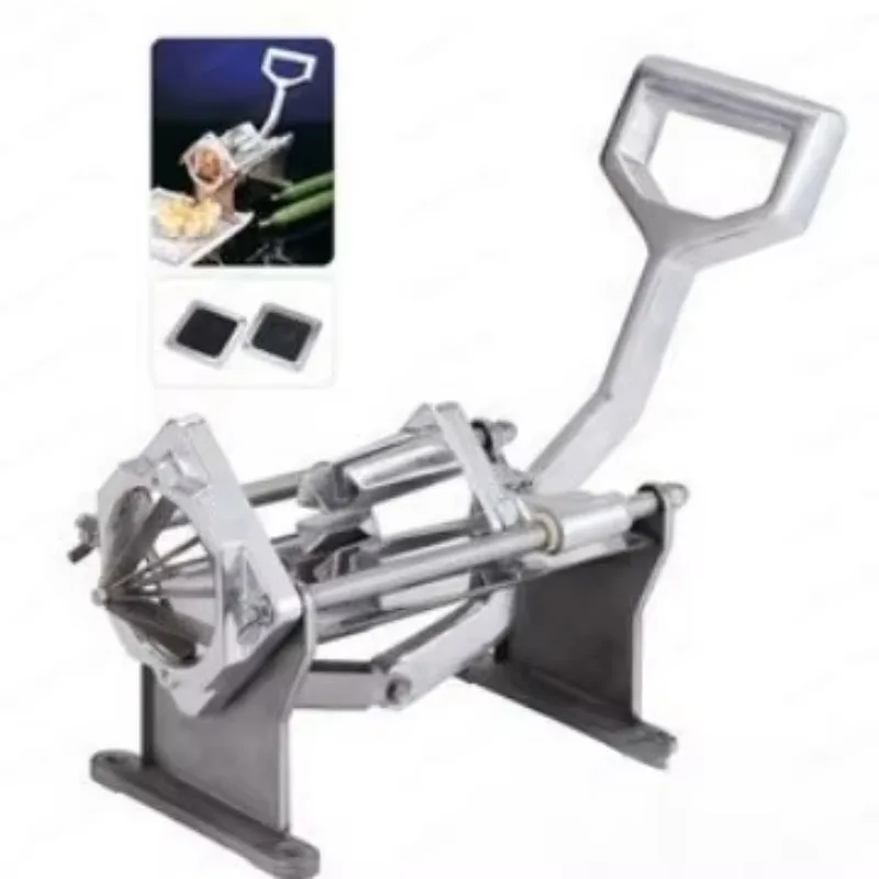 Commercial Manual Potato Slicer Fruit Vegetable cutter slicer Fry Chopper Tool Potato Cutting Machine With 4 Blades  1pc