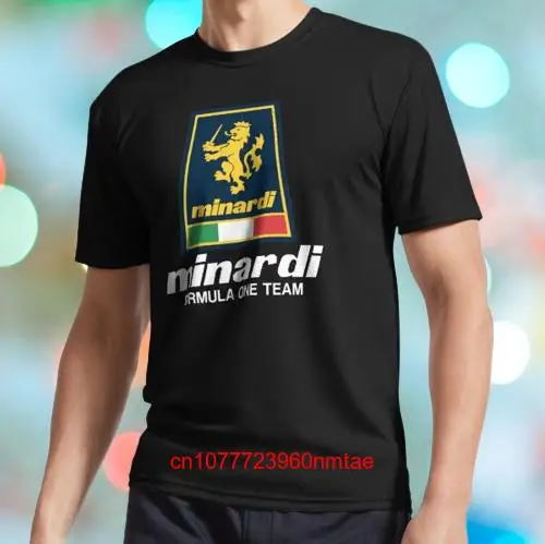 New T Shirt Minardi Racing Team Logo Black Funny Size S to 5XL long or short sleeves