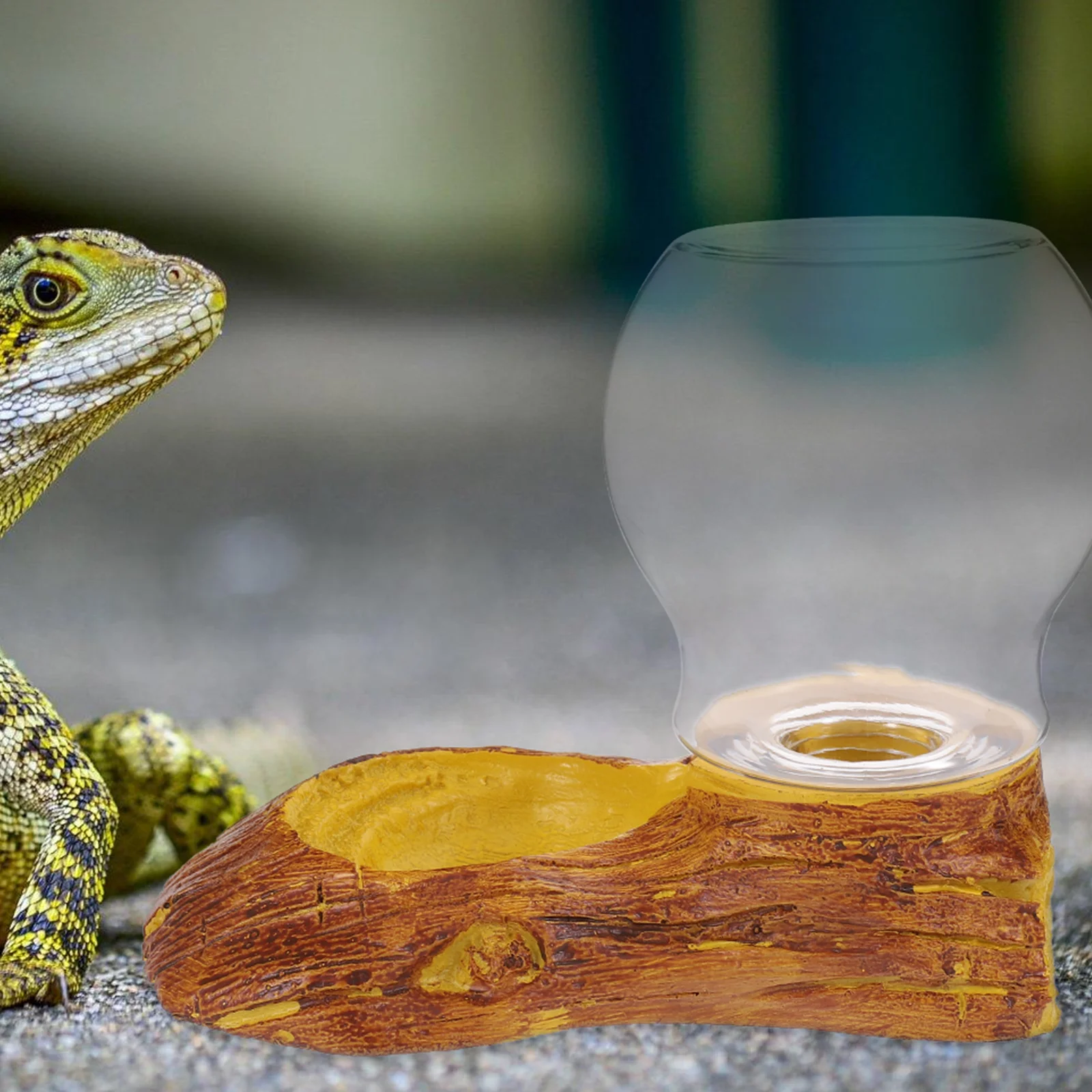 

Automatic Resin Crawler Waterer Large Capacity Durable Turtle Lizard Water Dispenser Outdoor Pet Decor Waterer Crawler