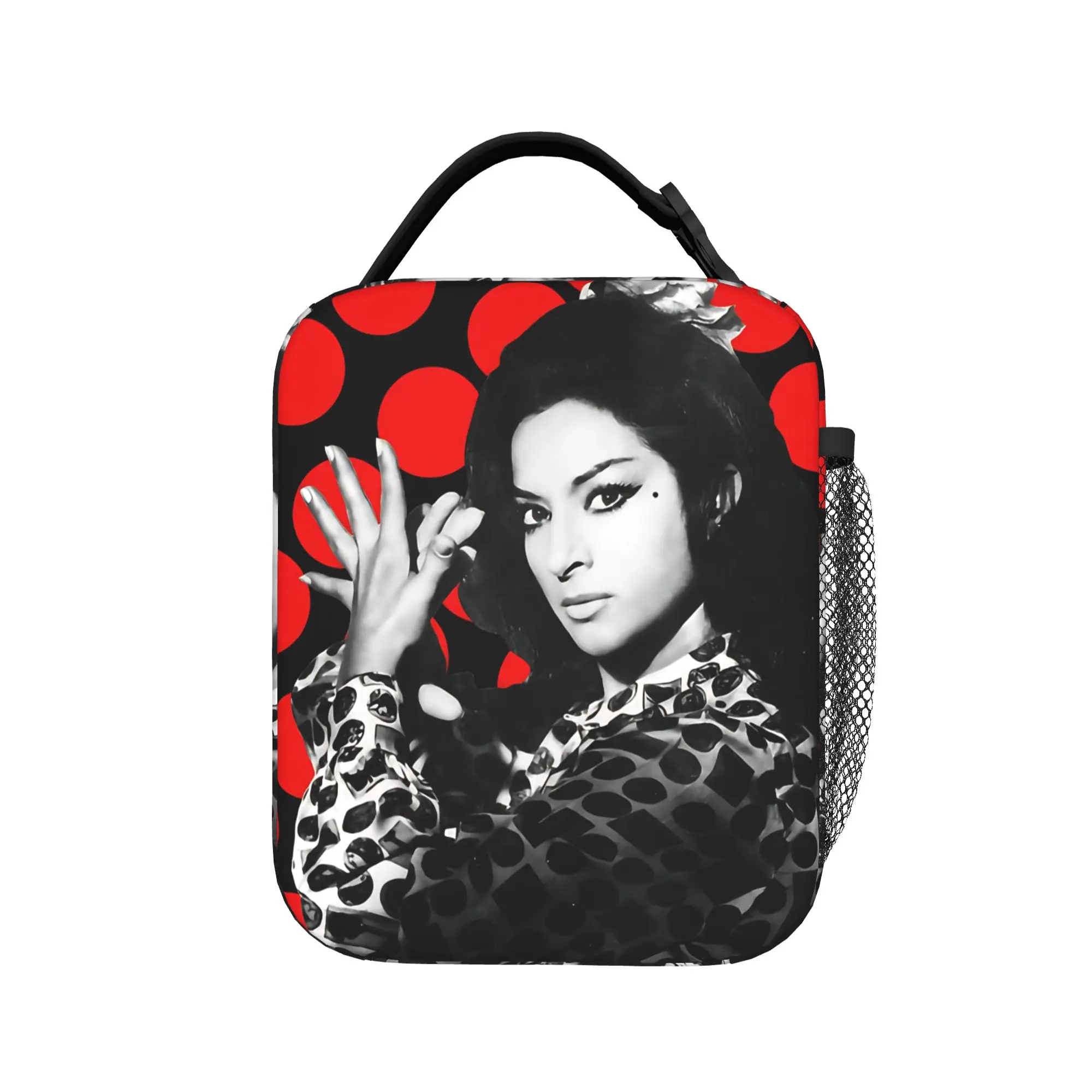Lola Flores Spanish Dancer  Lunch Bag  Kawaii Lunch Box Picnic Portable Tote Food Bags For Men Oxford Graphic Cooler Bag