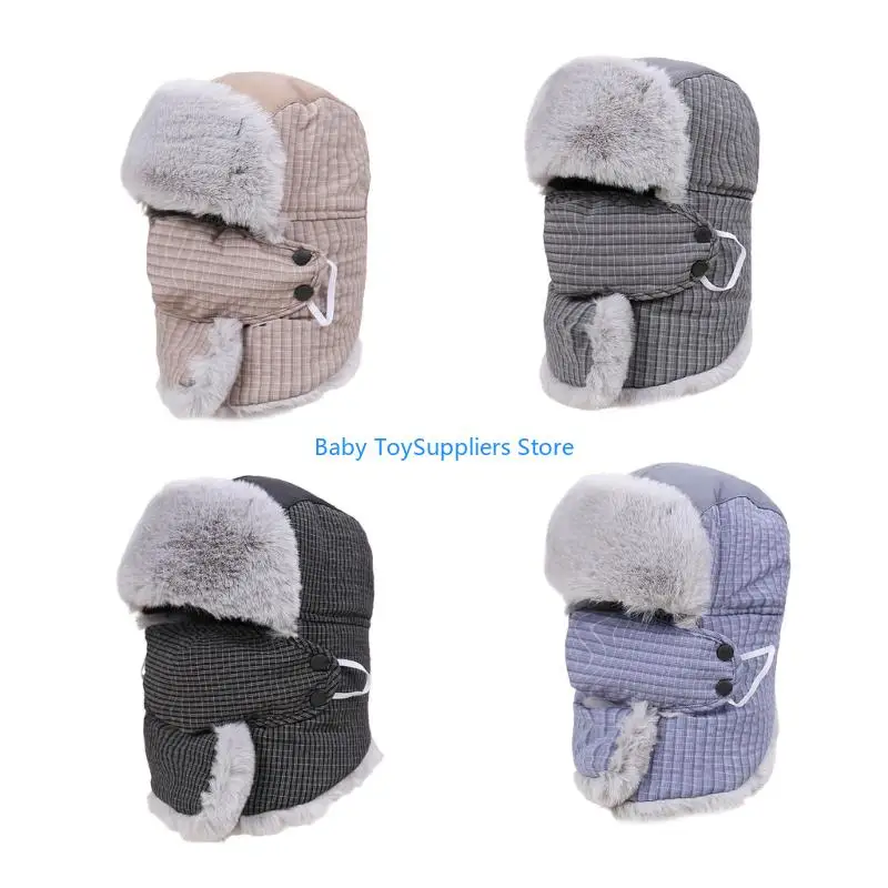 

R1WF Thick Ear Flap Winter Hat Trapper Hat For Women Outdoor Activity Cold Weather
