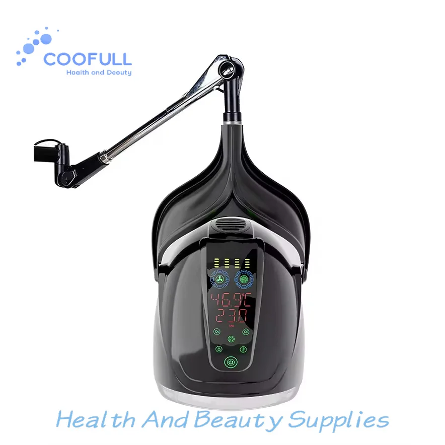 Coofull Professional 1000W Ionic Hair Dryer Touch Screen & 7 Colors LCD Wall Mountable Bonnet Hair Dryer for Salon Styling