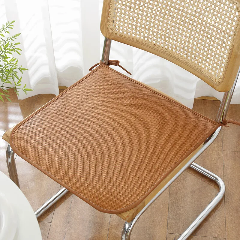 1PC 40cm/45cm/50cm Atmungsaktive Sommer Kühlung Sitzkissen Sitzkissen Kühlen Matte Nicht-slip Kühlung Bambus Stuhl Sitz – Detail 7