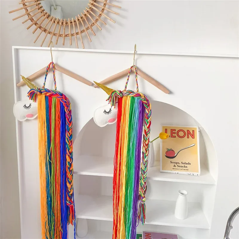 Unicorn Hair Accessories Organizer Hairpin Hair Clip Holder Storage Decor Hanger Strip Girl Room Hanging Accessory Organizadores