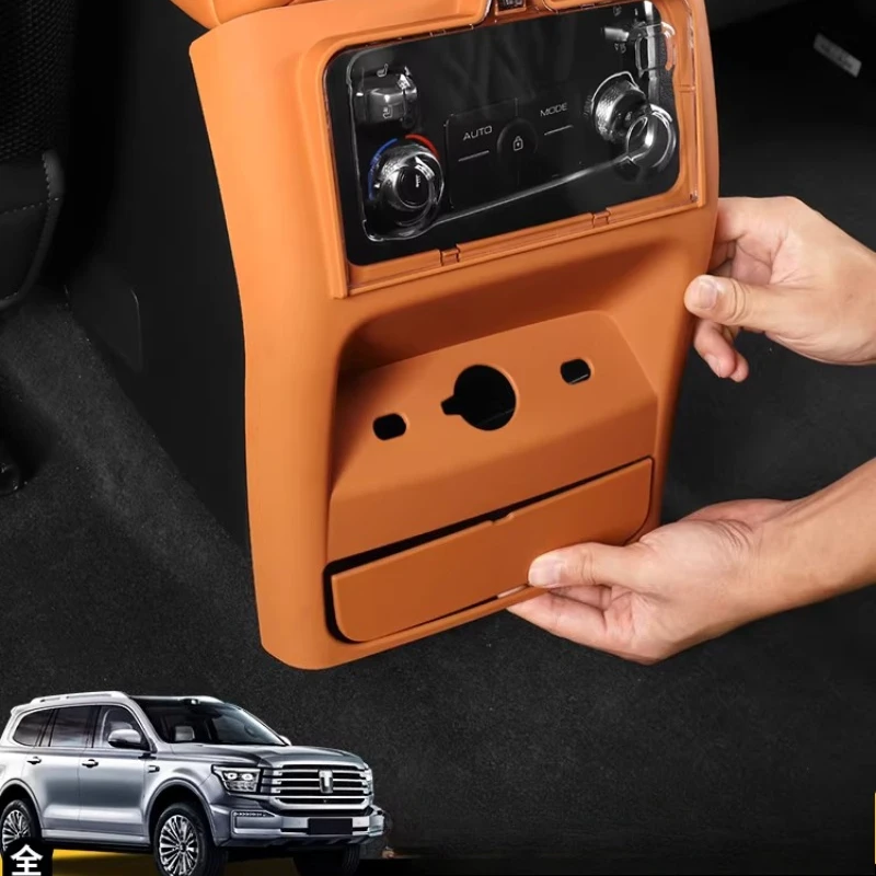 

For TANK 500hi4t/z 2026 Rear air outlet air conditioning anti kick plate protective cover switch anti-collision car interior