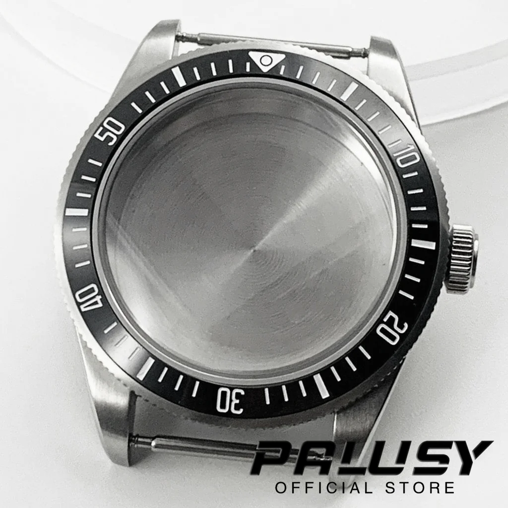 39MM Silver Domed Sapphire Crystal BB58 Watch Case Stainless Steel Case Fit NH34 NH35 NH36 NH38 ETA 2824 PT5000 Movement 20ATM