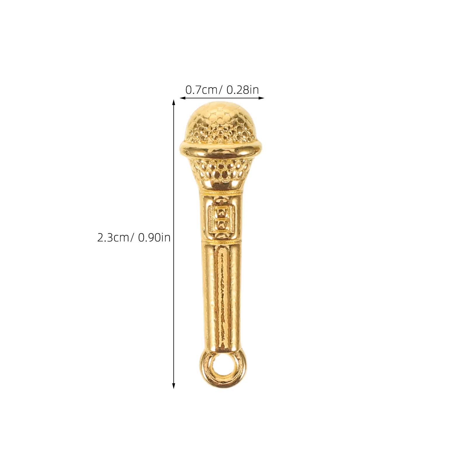 120Pcs Music Themed Microphone Charms Vintage Alloy Finish DIY Jewelry Charms for Scrapbooking Earring Making Bracelet