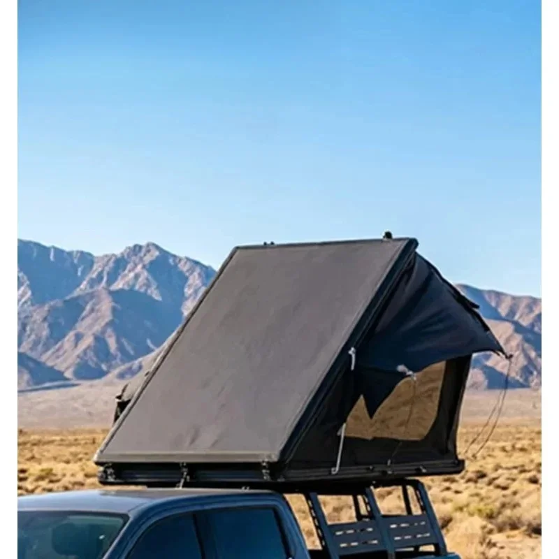 High-Quality 4X4 Large Space Hard-Shell Roof Tent Waterproof Aluminum Top Four-Season Quick Setup For Two People