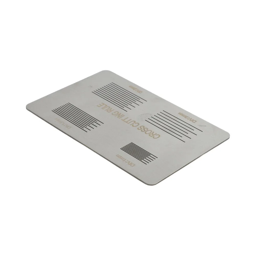 Silver 100 Grid Test Board Coating Adhesion Tester With 20-35mm Scratch Length For Stainless Steel Paint Inspection Tool