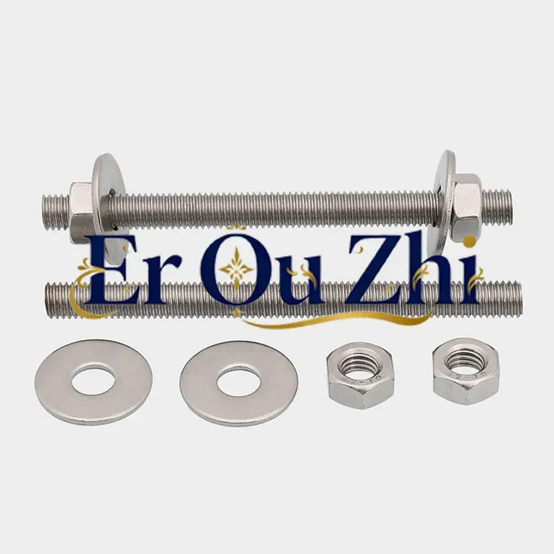 304 Stainless Steel Full Thread Rod Through Wall Screw Screw Extended Bolt To Thread Screw Nut Spacer
