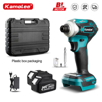 Kamolee 588Nm Cordless Electric Impact Brushless Wrench 5 Speed Screwdriver Power Tool 1/4\