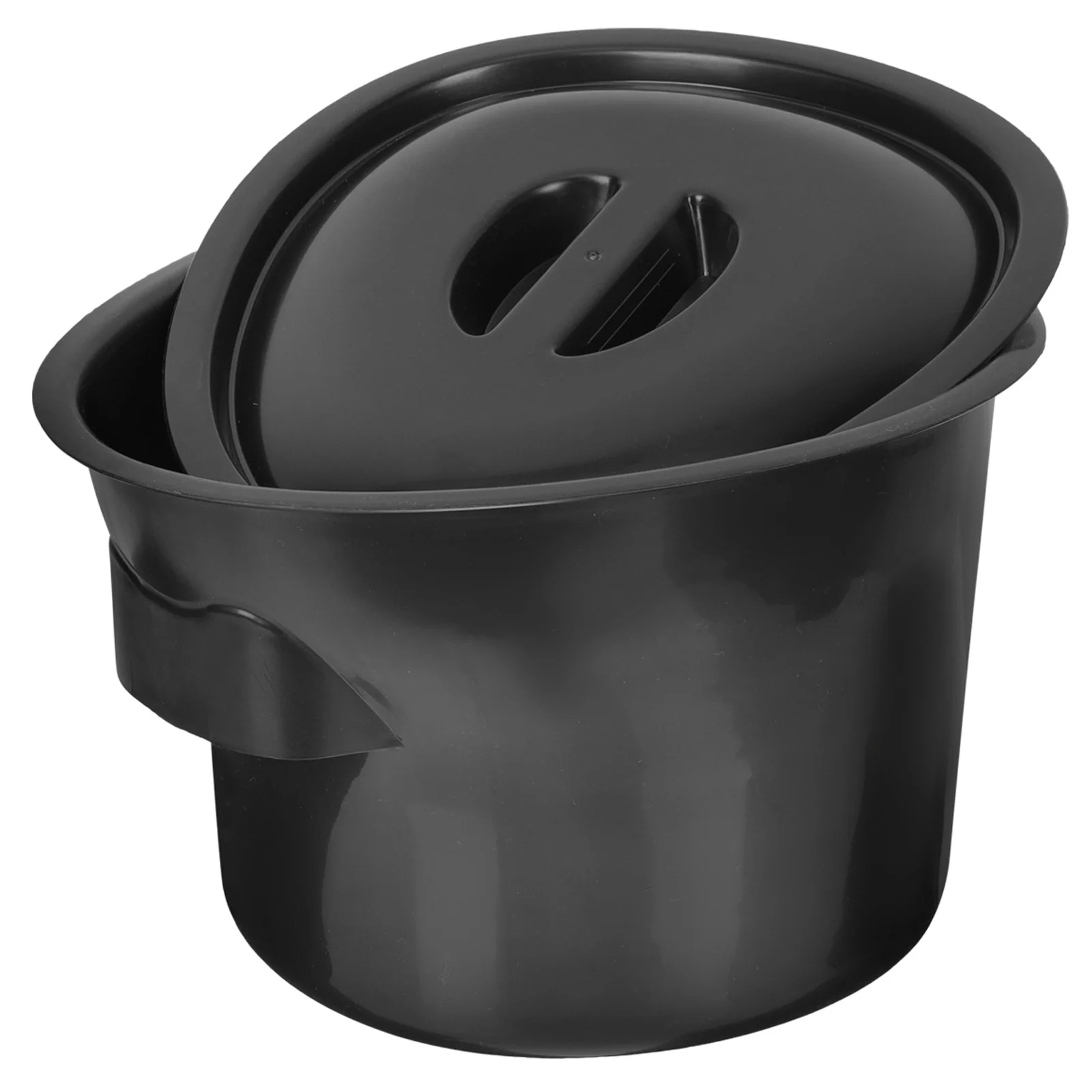 5L البلاستيك Bedpan مع غطاء المحمولة مبولة لكبار السن الاطفال المرضى غرفة وعاء ليلة البول دلو الحمام الأساسية #5